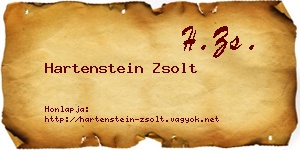Hartenstein Zsolt névjegykártya
